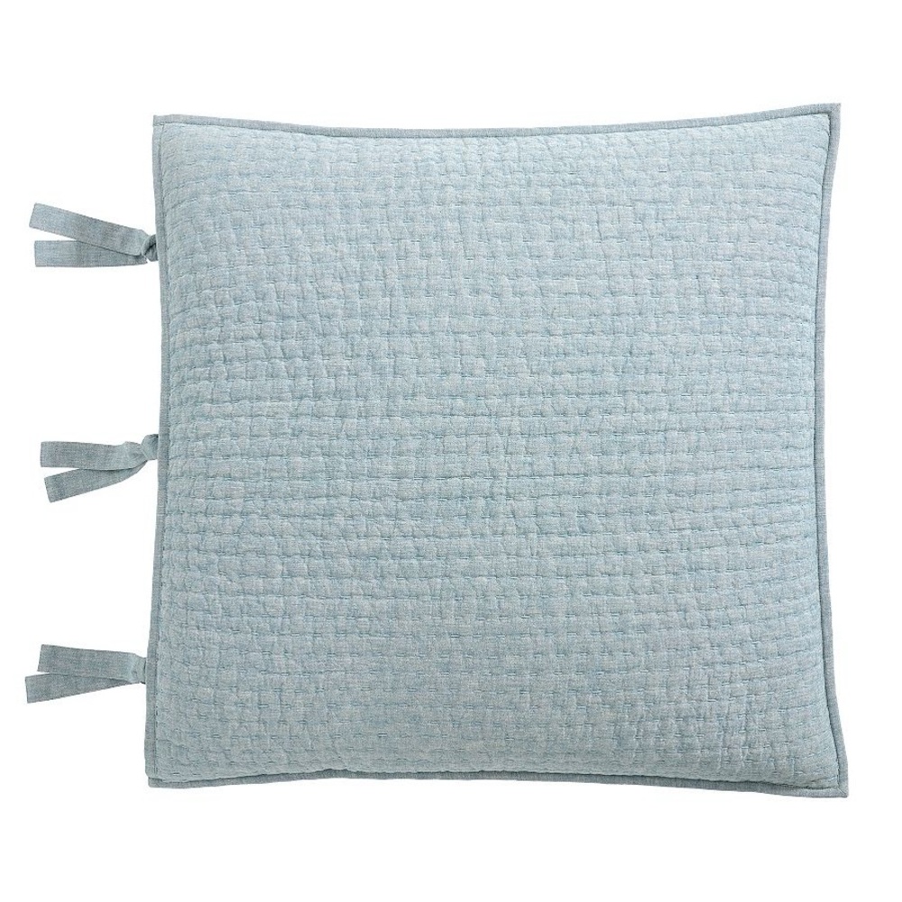 Pick-Stitch Handcrafted Cotton Linen Quilted Euro Shame